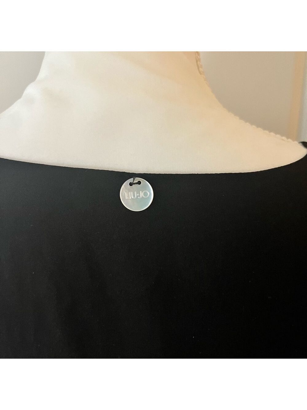 Liu Jo Black Satin Ruched Bodice Cocktail Dress IT 40 US 4 Perfect Condition - Picture 12 of 12